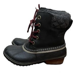 Sorel slim pack II lace boot in black  New